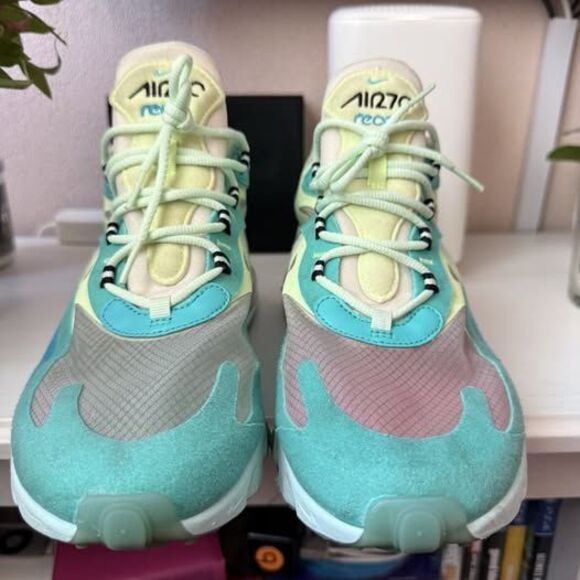 Nike Air Max shoes 270 React Psychedelic Art Men’s Size 10 Sneakers Runners - Picture 3 of 7